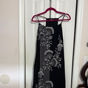 Vince Camuto Black and White Floral Mini Dress